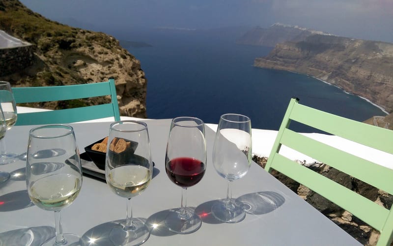 Santorini Şarap Turu Yapın